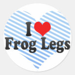 I Love Frog Legs Stickers