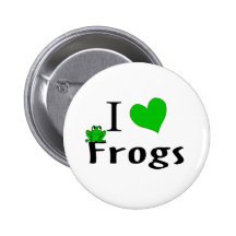 I Love Frogs Pins