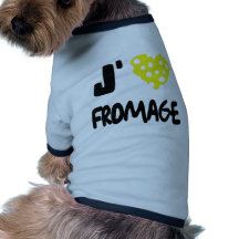 I love fromage icon pet t shirt