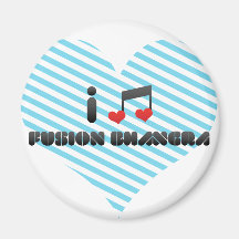 I Love Fusion Bhangra Fridge Magnet