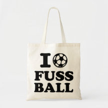 I love Fussball soccer Bags