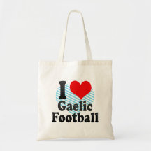 I love Gaelic Football Tote Bags
