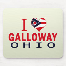 I love Galloway, Ohio Mouse Pad