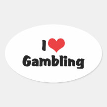 I Love Gambling Stickers