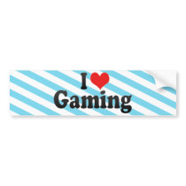 I Love Gaming Bumper Sticker
