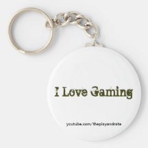 I Love Gaming Key Chain