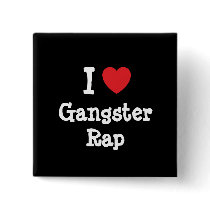 I love Gangster Rap heart custom personalized