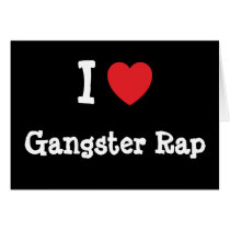 I love Gangster Rap heart custom personalized