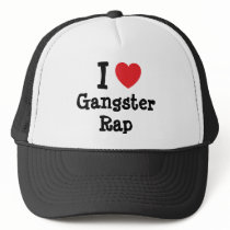 I love Gangster Rap heart custom personalized