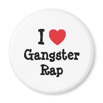 I love Gangster Rap heart custom personalized