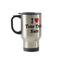 I love Gangster Rap heart custom personalized Coffee Mugs