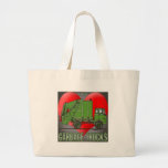 I Love Garbage Truck Greens Tote Bag