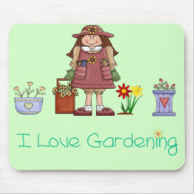 I Love Gardening Mousepad