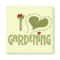 I Love Gardening Tshirts and Gifts Magnets