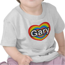 I love Gary. I love you Gary. Heart T-shirt