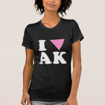 I LOVE GAY AK - WHITE -.png Tshirts