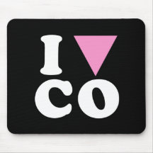 I LOVE GAY CO - WHITE -.png Mousepads