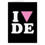 I LOVE GAY DE - WHITE -.png Greeting Cards
