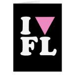 I LOVE GAY FL - WHITE -.png Greeting Card