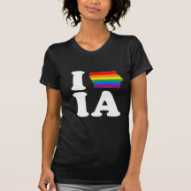 I LOVE GAY IOWA - - WHITE -.png T-shirt