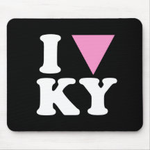 I LOVE GAY KY - WHITE -.png Mouse Pad