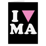I LOVE GAY MA - WHITE -.png Greeting Card