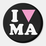 I LOVE GAY MA - WHITE -.png Refrigerator Magnet