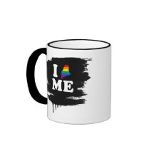 I LOVE GAY MAINE - WHITE -.png Coffee Mugs