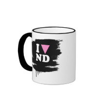 I LOVE GAY ND - WHITE -.png Coffee Mug
