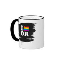 I LOVE GAY OREGON -- WHITE -.png Coffee Mug