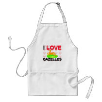 I Love Gazelles Apron