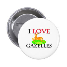 I Love Gazelles Pins