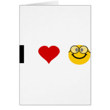 I love Geeks Greeting Card