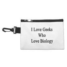 I Love Geeks Who Love Biology Accessory Bag