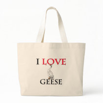 I Love Geese Tote Bag