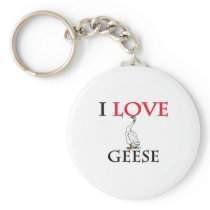 I Love Geese Key Chain