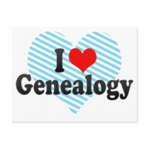I Love Genealogy Postcards