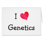 I Love Genetics cards