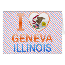 I Love Geneva, IL Greeting Card