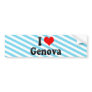 I Love Genova, Italy Bumper Sticker