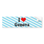 I Love Genova, Italy bumper stickers