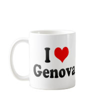 I Love Genova, Italy Mug