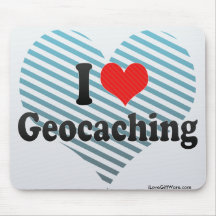 I Love Geocaching Mouse Pad