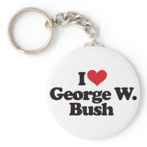 I Love George W Bush Keychains