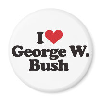 I Love George W Bush Fridge Magnets