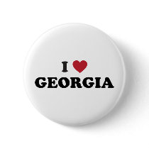 I Love Georgia Pinback Buttons