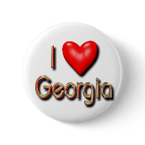 I Love Georgia Pinback Button