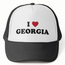 I Love Georgia Mesh Hat