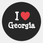 I love Georgia heart T-Shirt Stickers