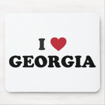 I Love Georgia Mouse Pad